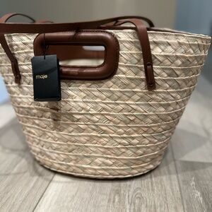 *brand new* rattan Maje CARAMEL
Basket bag in raffia and leather